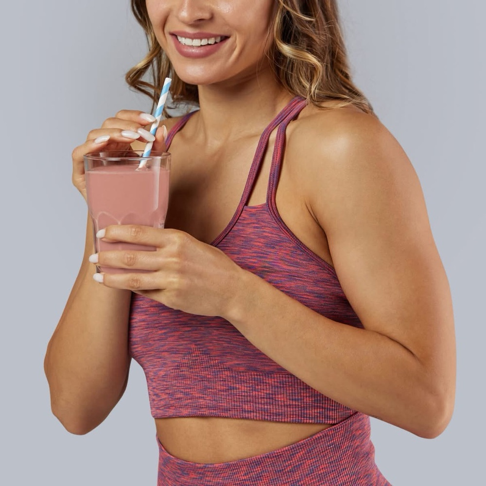 Prozis Women's Pink and Purple Sports Bra XS